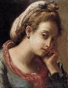 Gaetano Gandolfi Portrait of a Young Woman oil on canvas